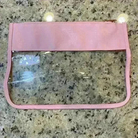 Varsity Letter Clear Zippered Pouch. NWOT - Picture 2 of 4